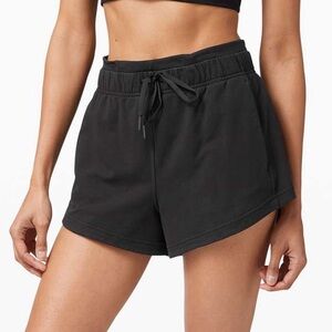 Lululemon Inner Glow Short 3" *Terry Black Size 4